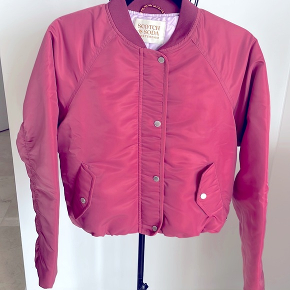 SCOTCH & SODA CROPPED BOMBER JACKET - Picture 2 of 13